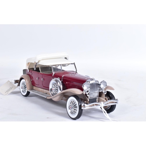 13 - THREE UNBOXED FRANKLIN MINT CARS, all 1:24 scale, 1930 Bugatti Royale Coupe Napoleon, 1930 Duesenber... 