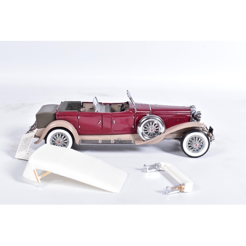 13 - THREE UNBOXED FRANKLIN MINT CARS, all 1:24 scale, 1930 Bugatti Royale Coupe Napoleon, 1930 Duesenber... 