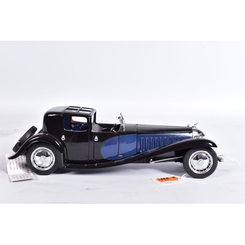 13 - THREE UNBOXED FRANKLIN MINT CARS, all 1:24 scale, 1930 Bugatti Royale Coupe Napoleon, 1930 Duesenber... 