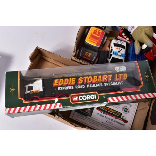 17 - A COLLECTION OF BOXED ATLAS EDITIONS EDDIE STOBART LORRY AND TRUCK MODELS, a good collection of 1:76... 