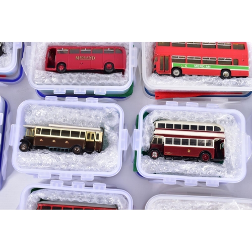 3 - A COLLECTION OF CONSTRUCTED WHITEMETAL KIT MIDLAND RED BUS MODELS, all are 1/76 scale kit models and... 