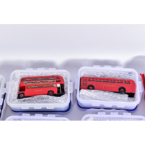 3 - A COLLECTION OF CONSTRUCTED WHITEMETAL KIT MIDLAND RED BUS MODELS, all are 1/76 scale kit models and... 