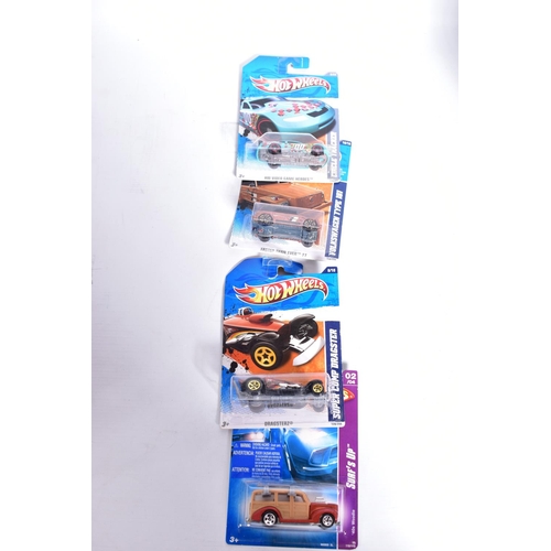 37 - A QUANTITY OF ASSORTED MODERN MATTEL HOT WHEELS VEHICLES, all still sealed in original bubble packs,... 