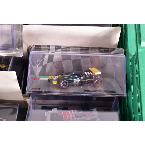 38 - A QUANTITY OF BOXED 1/43 SCALE FORMULA 1 RACING CAR MODELS, mainly from the Panini F1 collection par... 