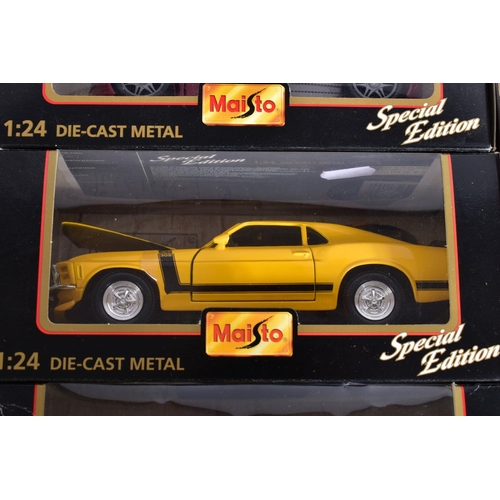 41 - A QUANTITY OF BOXED 1:24 SCALE DIECAST CAR MODELS, Bburago racing cars and Maisto Special Edition, a... 