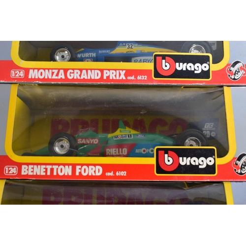 41 - A QUANTITY OF BOXED 1:24 SCALE DIECAST CAR MODELS, Bburago racing cars and Maisto Special Edition, a... 