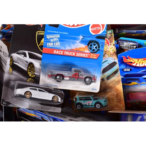 49 - A QUANTITY OF ASSORTED MODERN MATTEL HOT WHEELS AND MATCHBOX DIECAST VEHICLES, models from assorted ... 