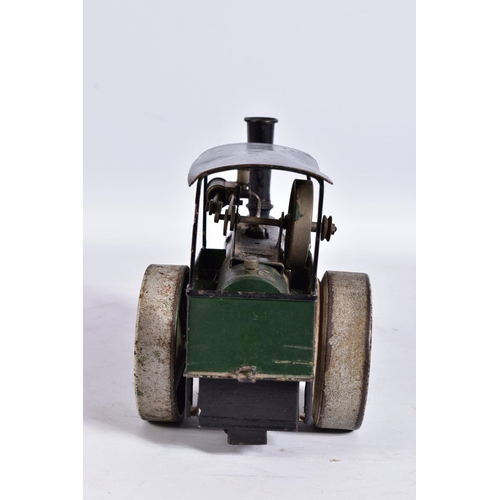 54 - A MARKLIN LIVE STEAM ROLLER, No.4084, playworn condition, not tested, may not be complete, funnel lo... 