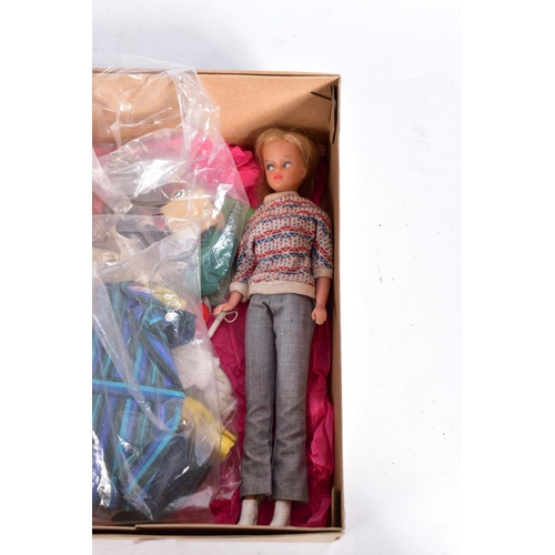 62 - A 1960'S PALITOY TRESSY DOLL, CLOTHING AND ACCESSORIES, outfits include Holiday Mood, Winter Sporty,... 