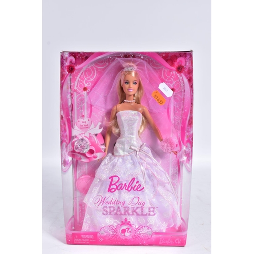 67 - FOUR BOXED MODERN MATTEL BARBIE WEDDING THEMED DOLLS, Wedding Day Barbie (M2778), Wedding Day Sparkl... 