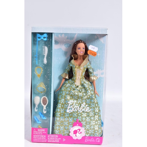 69 - THREE BOXED MODERN MATTEL MASQUERADE BALL BARBIE DOLLS, (M3443, M3444, M6345), all appear complete a... 