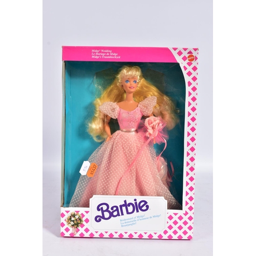 74 - SIX BOXED MODERN MATTEL BARBIE DOLLS, Midge's Wedding Midge in Wedding dress (9606) and Barbie in Br... 