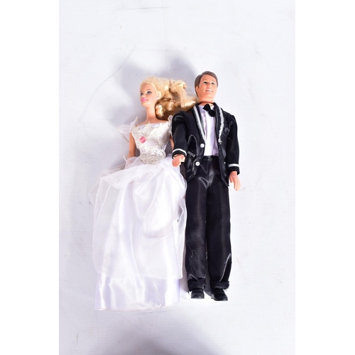 75 - A QUANTITY OF UNBOXED AND ASSORTED MODERN MATTEL BARBIE DOLLS, majority in Wedding dresses or Brides... 