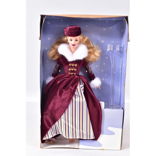 103 - FOUR BOXED MODERN MATTEL BARBIE DOLLS WITH A WINTER THEME, Winter Evening, Snow Sensation, Avon Excl... 