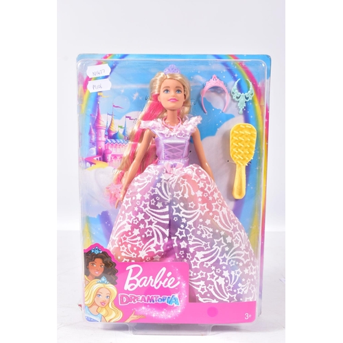 106 - FIVE BOXED MODERN MATTEL BARBIE DREAMTOPIA DOLLS, mostly Princesses, all appear complete and in good... 