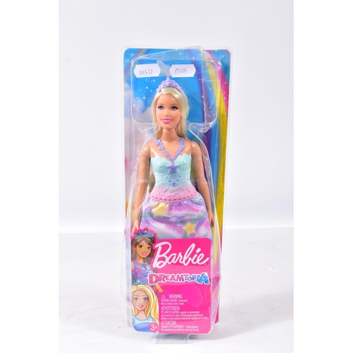 106 - FIVE BOXED MODERN MATTEL BARBIE DREAMTOPIA DOLLS, mostly Princesses, all appear complete and in good... 