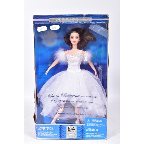 111 - FOUR BOXED MODERN MATTEL BARBIE DOLLS WITH A BALLET THEME, Collector Edition Swan Ballerina from Swa... 