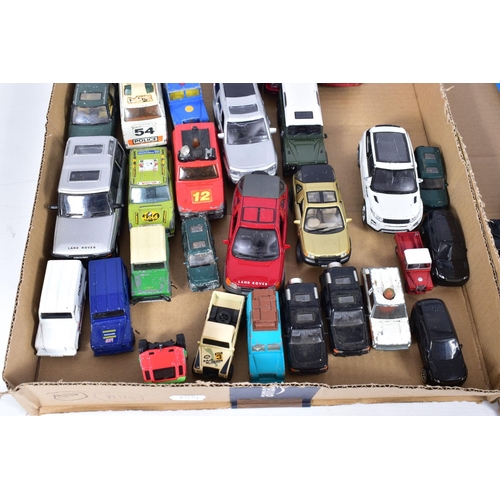 114 - A QUANTITY OF UNBOXED AND ASSORTED PLAYWORN DIECAST VEHICLES, to include a collection of assorted La... 