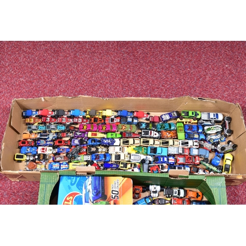 115 - A QUANTITY OF UNBOXED AND ASSORTED MAINLY MATTEL HOT WHEELS DIECAST VEHICLES, mainly recent issues, ... 