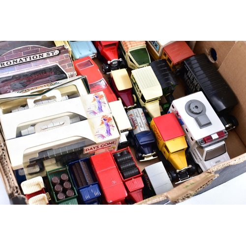 128 - A QUANTITY OF ASSORTED MODERN DIECAST VEHICLES, to include boxed DG Models Bass Worthington Daimler ... 