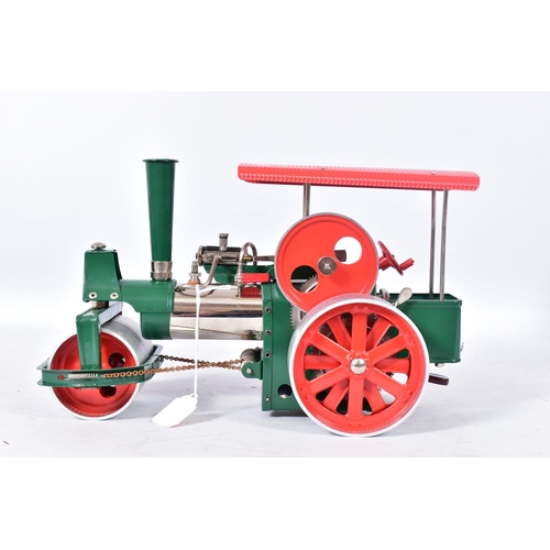 132 - A BOXED WILESCO LIVE STEAM ROLLER 'OLD SMOKY', No.D36, not tested, appears largely complete and in g... 