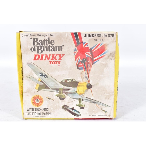 144 - A BOXED DINKY TOYS 'BATTLE OF BRITAIN' JUNKERS Ju87B STUKA, No.721, lightly playworn condition with ... 