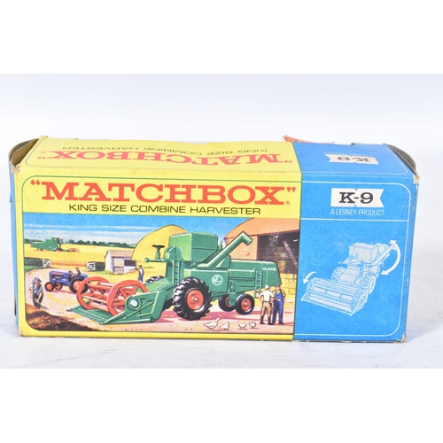 146 - THREE BOXED MATCHBOX KING SIZE AND SUPERKINGS MODELS, Super Kings Massey Ferguson Tractor & Trailer,... 