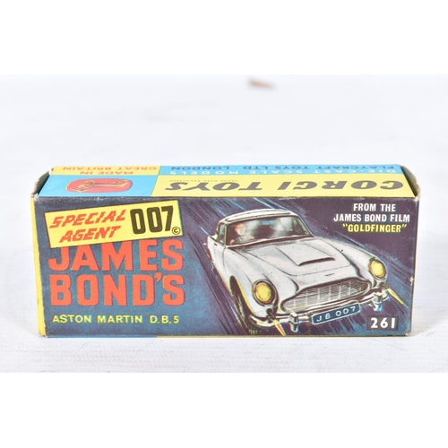 157 - AN EMPTY BOX FOR A CORGI TOYS JAMES BOND ASTON MARTIN D.B.5, No.261, box complete with inner pictori... 