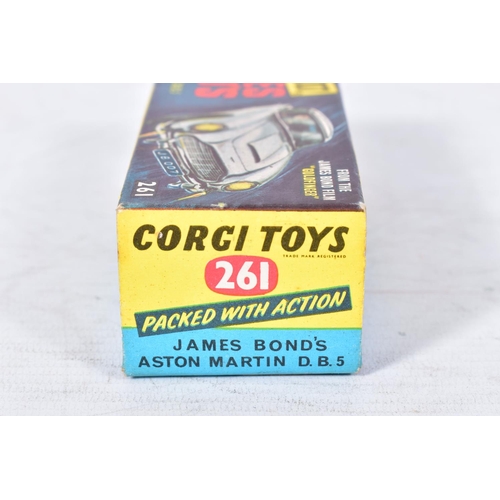 157 - AN EMPTY BOX FOR A CORGI TOYS JAMES BOND ASTON MARTIN D.B.5, No.261, box complete with inner pictori... 