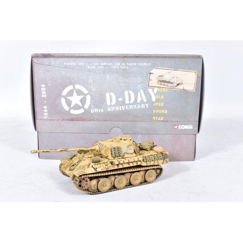 181 - SIX BOXED CORGI CLASSICS D-DAY 60TH ANNIVERSARY, WWII COLLECTION AND BATTLE OF THE BULGE GERMAN MILI... 