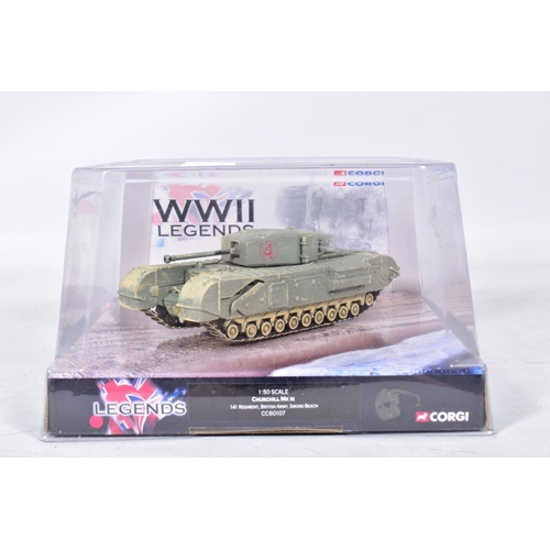 182 - SIX BOXED CORGI CLASSICS D-DAY 60TH ANNIVERSARY, WWII LEGENDS D-DAY 60TH ANNIVERSARY AND WWII COLLEC... 