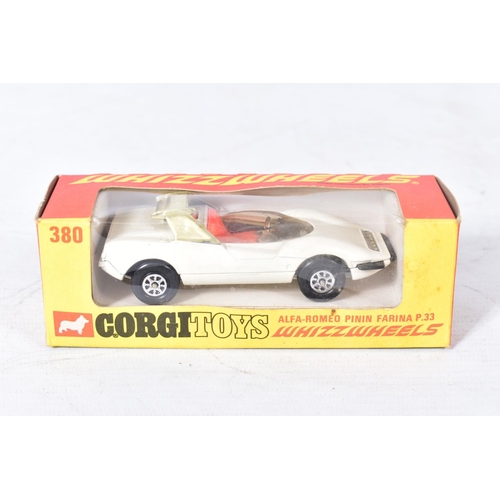 232 - FIVED BOXED CORGI TOYS WHIZZWHEELS SPORTS CAR MODELS, Ison Bros. Dragster 'Wild Honey', No.164, Alfa... 