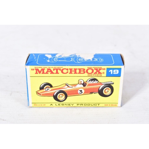 236 - TWO BOXED MATCHBOX 1-75 SERIES MODELS, ISO Grifo, No.14, Superfast issue with metallic blue body in ... 