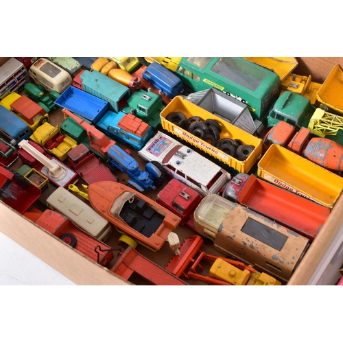 239 - A QUANTITY OF UNBOXED AND ASSORTED PLAYWORN MATCHBOX DIECAST VEHICLES, mixture of 1-75 series, Major... 