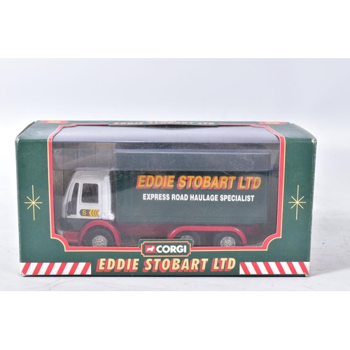 245 - A QUANTITY OF BOXED CORGI CLASSICS EDDIE STOBART DIECAST VEHICLES, to include Modern Trucks E.R.F. E... 