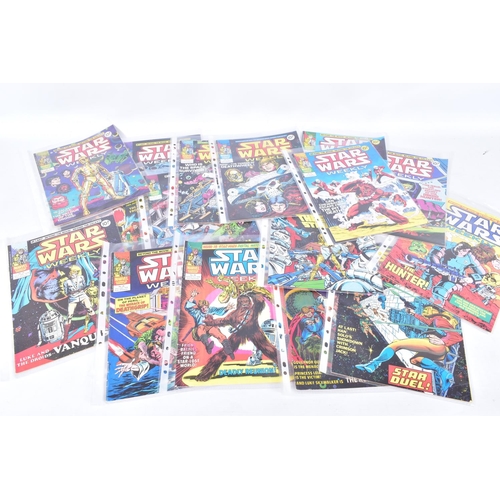 318 - A BOX OF STAR WARS WEEKLY COMICS, including numbers 1-19, 21-26, 28-32, 34-63 (49x2), 65-72, 74-78, ... 