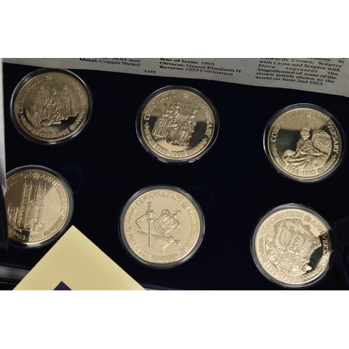 209 - A BOX OF MAINLY MODERN SILVER, SILVER PROOF AND OTHER COINAGE, to include a twelve coin sterling sil... 