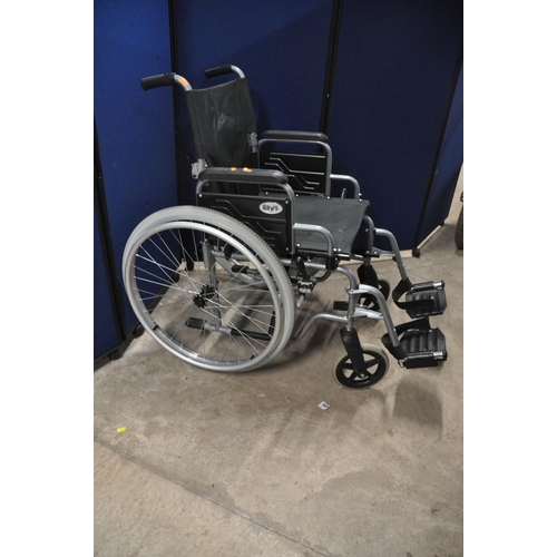 1097 - A PERFORMANCE HEALTH DAYS WHEELCHAIR, self-propelled with footrests (in good used condition) with a ... 