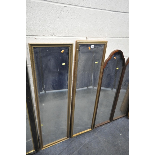 1337 - A QUANTITY OF MODERN WALL MIRRORS, with majority of the mirrors rectangular (10)