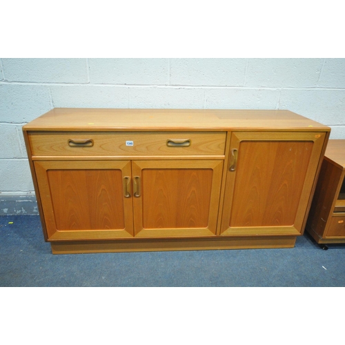 1345 - A G PLAN FRESCO TEAK SIDEBOARD, width 140cm x depth 45cm x height 72cm (condition:-originally with a... 