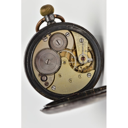 21 - A 'CORKE & SON' OPEN FACE POCKET WATCH, keyless wind, round white dial signed 'Corke & Son, Wolverha... 