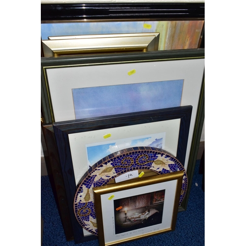 267 - PAINTINGS AND PRINTS ETC, to include a David Clarke Venetian watercolour, mounted framed and glazed,... 