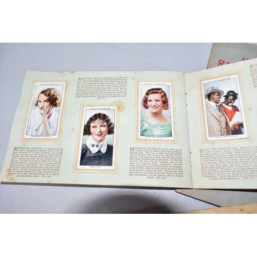 283 - CIGARETTE CARDS, PHOTOGRAPHS & STAMPS, a collection of cigarette cards in albums and loose, manufact... 