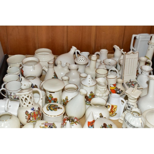 330 - A BOX AND LOOSE CRESTED CHINA, approximately seventy pieces, by manufacturers including A & S Arcadi... 