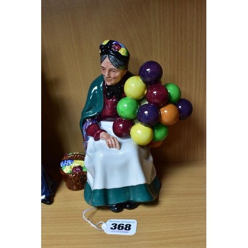 368 - THREE ROYAL DOULTON FIGURES, comprising 'The Old Balloon Seller', HN1315 and two 'The Wizard', HN287... 