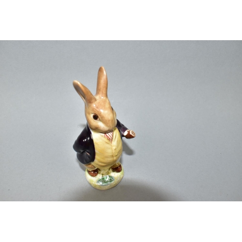 396 - FOUR BESWICK BEATRIX POTTER FIGURES, comprising Foxy Whiskered Gentleman, First Version BP-2, Piglin... 