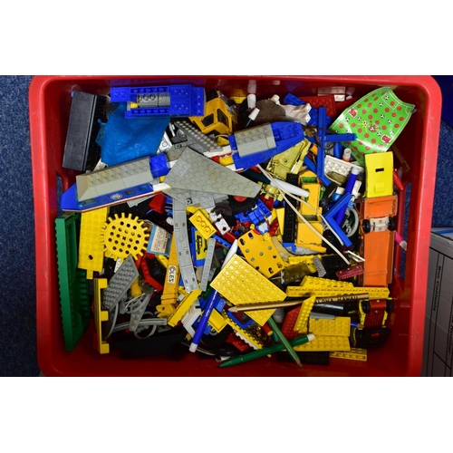 430 - SIX BOXES OF LEGO, OTHER TOYS AND GAMES, to include a quantity of mixed Lego in four boxes, moulded ... 