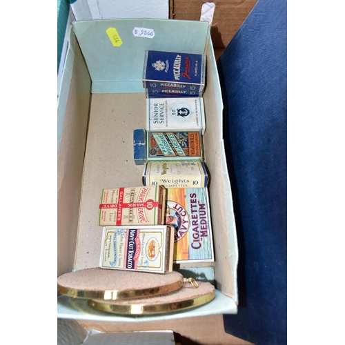 464 - THREE BOXES OF PICTURES, BOOKS, AND HOUSEHOLD SUNDRIES, to include a four piece set of stainless ste... 