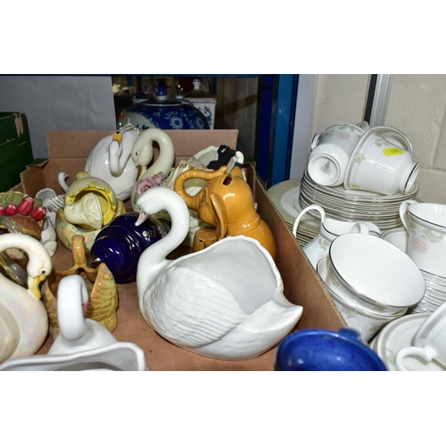 491 - EIGHT BOXES OF CERAMICS AND SUNDRIES, PROCEEDS TO BE DONATED TO A LOCAL CHARITY, to include hand pai... 