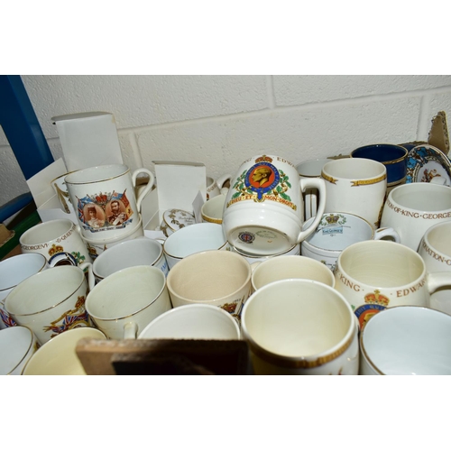 524 - FIVE BOXES OF CERAMICS AND CRANBERRY GLASSWARE, to include eight cranberry wine glasses, a dish, jug... 